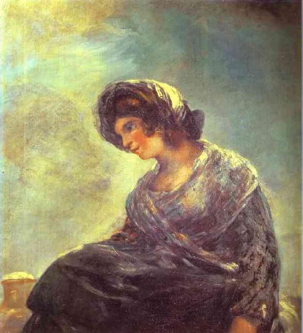 Francisco Jose de Goya The Milkmaid of Bordeaux. France oil painting art